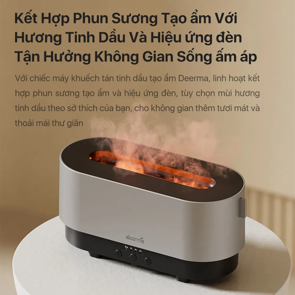 Ảnh Máy khuếch tán tinh dầu Deerma PX310W thiết kế 3 trong 1 với hiệu ứng đèn mô phỏng thông minh - Bảo hành 12 tháng 3