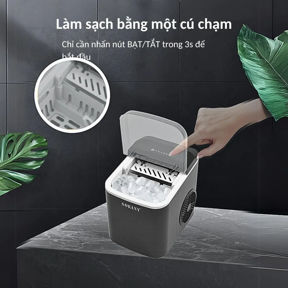 Ảnh Máy làm đá viên siêu tốc cho gia đình SOKANY SK-03038 làm đá nhanh chỉ từ 6-9 phút 3