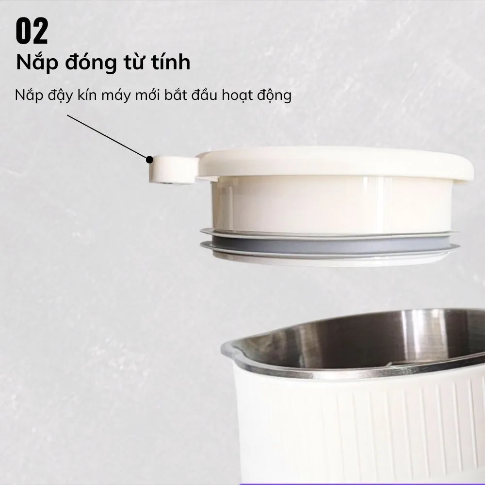 Ảnh Máy Làm Sữa Hạt Daewoo 1.2L, tặng Cẩm Nang 50 Công Thức - Máy Xay Nấu Đa Năng BH 2 năm 4