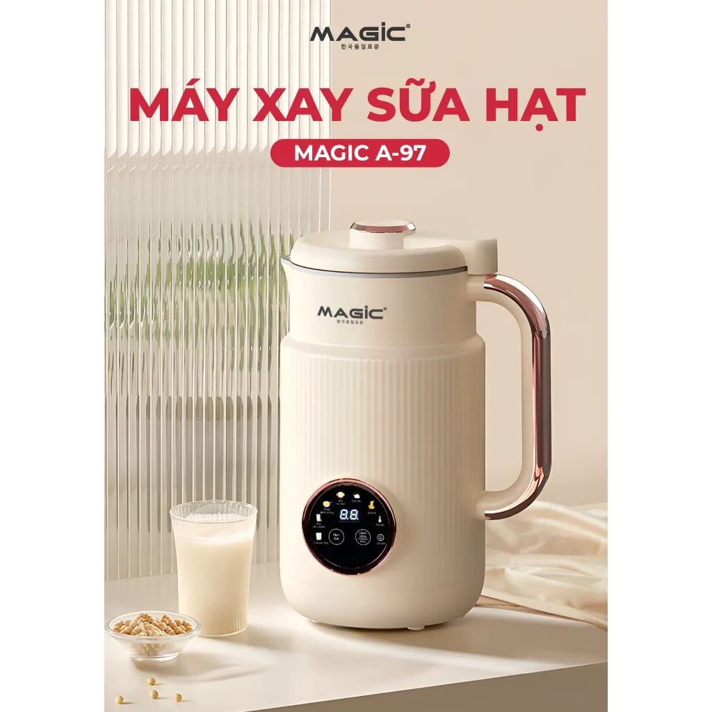 Ảnh Máy làm sữa hạt Magic A-97, 7 chức năng nấu, chế độ hẹn giờ. 2