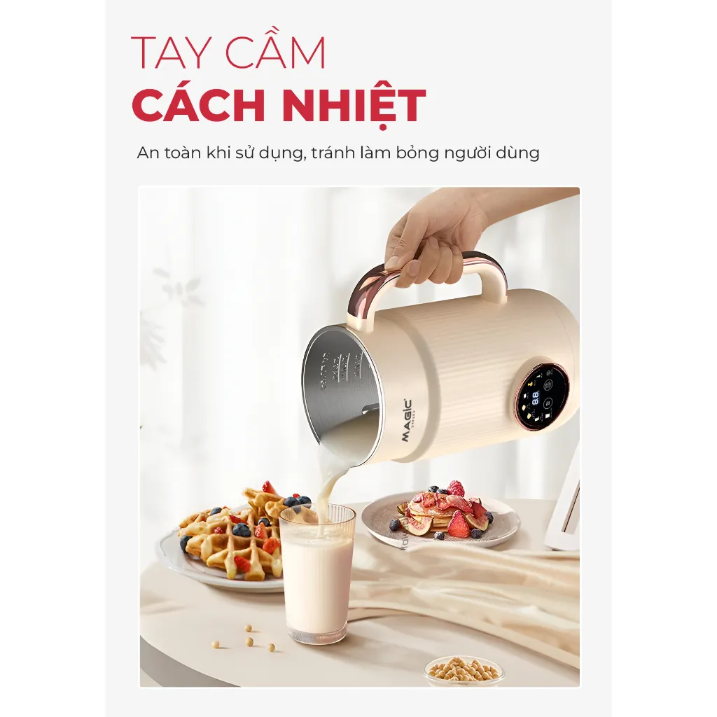 Ảnh Máy làm sữa hạt Magic A-97, 7 chức năng nấu, chế độ hẹn giờ. 4
