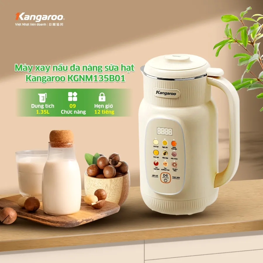 Ảnh Máy làm sữa hạt - sinh tố đa năng Kangaroo KGNM135B01 3