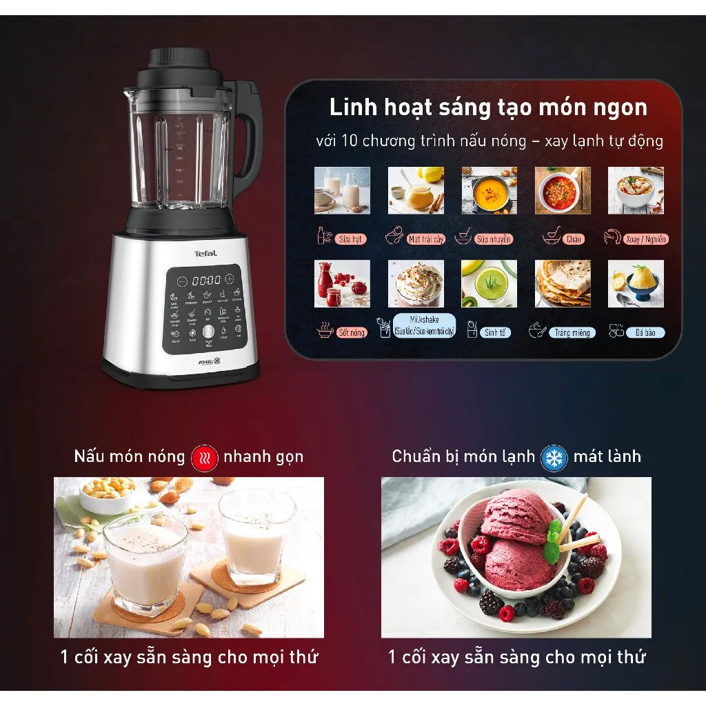 Ảnh Máy làm sữa hạt, xay nấu đa năng Tefal - BL83SD66 1400W - xay sinh tố 4