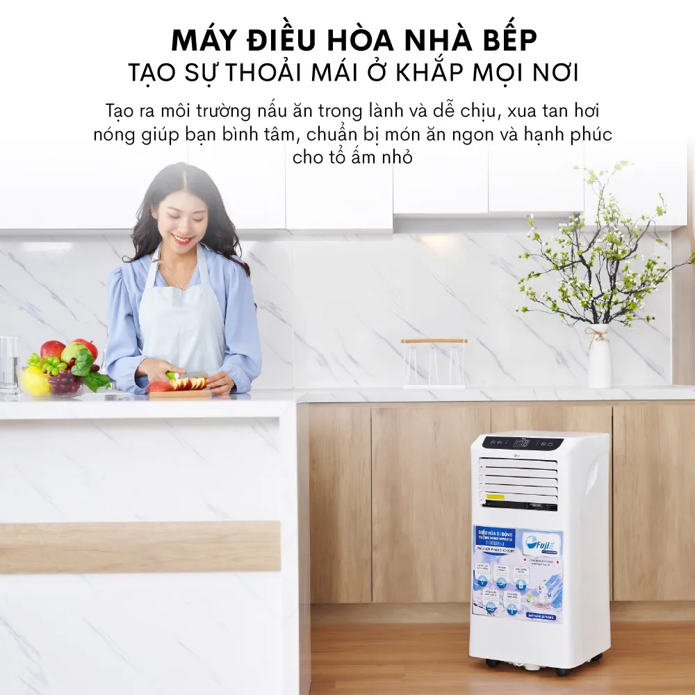 Ảnh Máy lạnh đứng di động nhập khẩu FUJIE  Công suất làm lạnh 12000BTU - Bảo hành điện tử toàn quốc 4