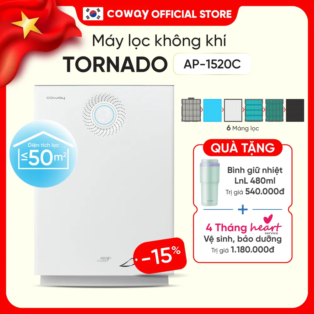 Ảnh Máy lọc không khí Coway Tornado AP-1520C 1