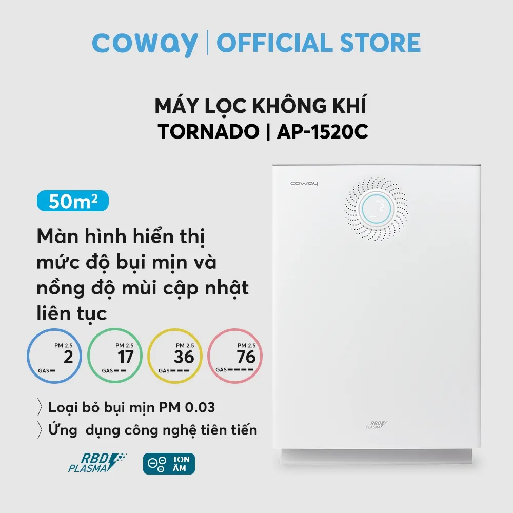 Ảnh Máy lọc không khí Coway Tornado AP-1520C 2