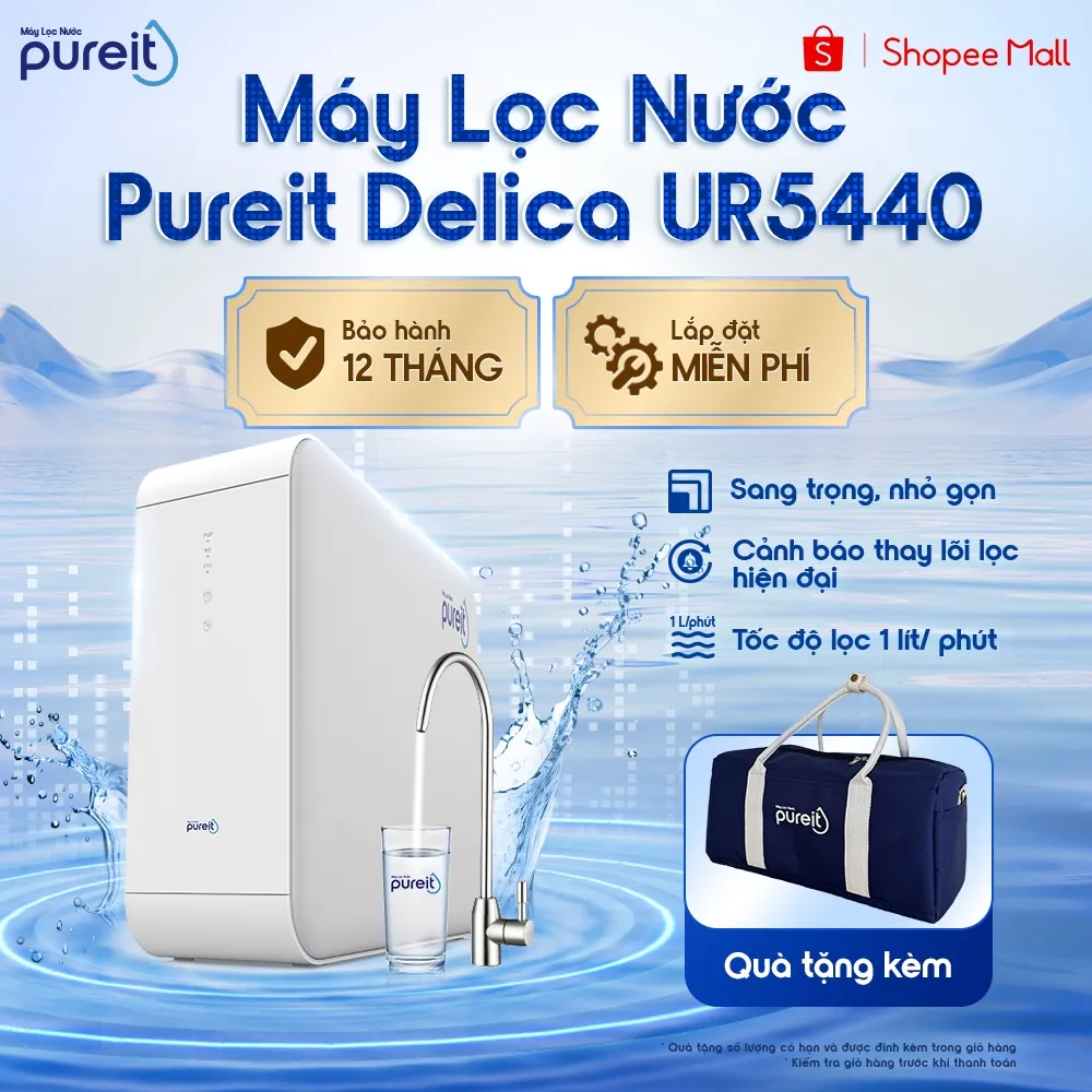 Ảnh Máy lọc nước Âm tủ bếp Pureit Delica UR5440 11000L [BH 12 THÁNG] 1