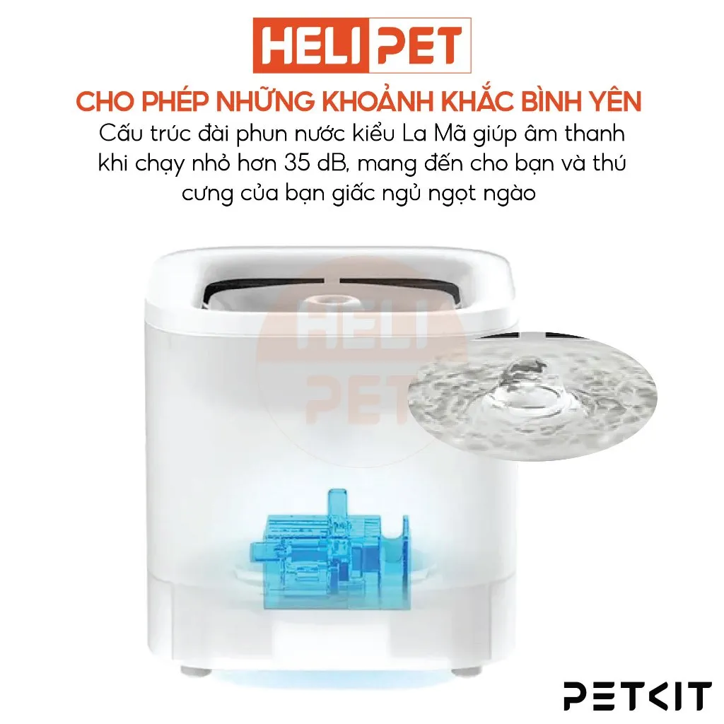 Ảnh Máy Lọc Nước Cho Chó Mèo Bơm Không Dây PETKIT Solo SE - HeLiPet 4
