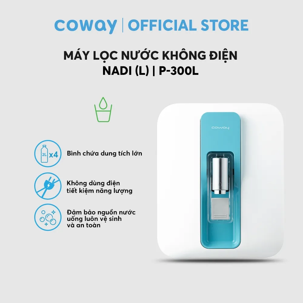 Máy lọc nước Coway Nadi P-300L: Nước Sạch Tinh Khiết Không Cần Điện - Đánh Giá Chi Tiết