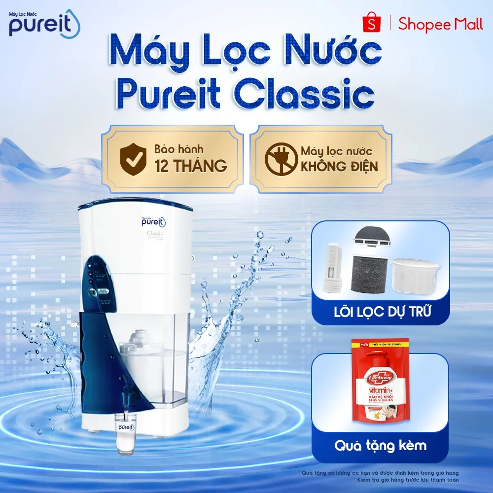 Đánh Giá Máy Lọc Nước Pureit Classic: Không Điện, Không Nước Thải - Nước Sạch Uống Trực Tiếp
