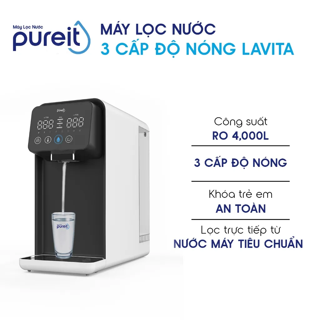 Ảnh Máy Lọc Nước Pureit Lavita 03 chế độ nước nóng [BH 12 THÁNG] 2