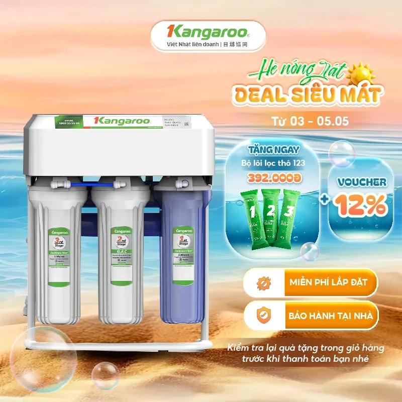 Ảnh Máy lọc nước RO 6 lõi Kangaroo KGRP68EC - không vỏ tủ 1