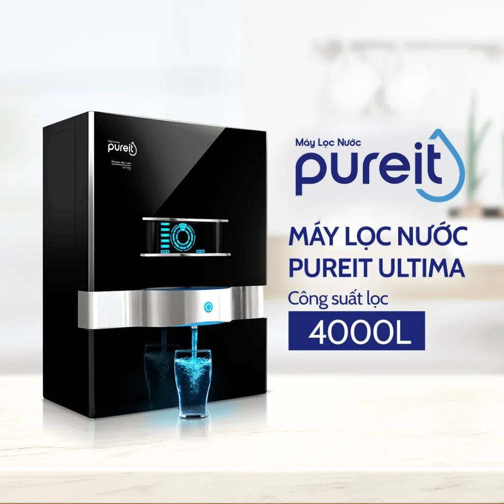 Ảnh Máy Lọc Nước treo tường/ để bàn Pureit Ultima Đen [BH 12 THÁNG] 3