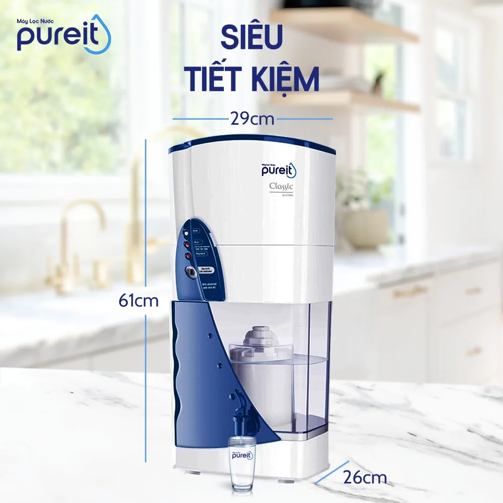 Ảnh Máy lọc nước uống gia đình Pureit Classic 9L [BH 6 THÁNG] 3