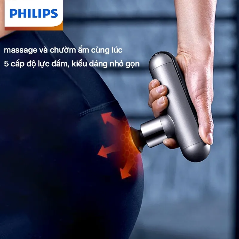 Ảnh Máy Massage Cầm Tay PHILIPS 7303-gọn nhẹ 303g,nhỏ hơn điện thoại di động 1