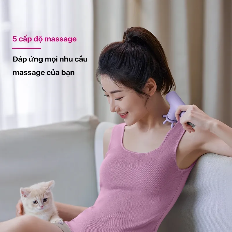 Ảnh Máy Massage Cầm Tay PHILIPS 7311-kiểu dáng tinh tế sang trọng,thiết kế nhỏ gọn,5 cấp độ massage x biên độ sâu 6mm 4