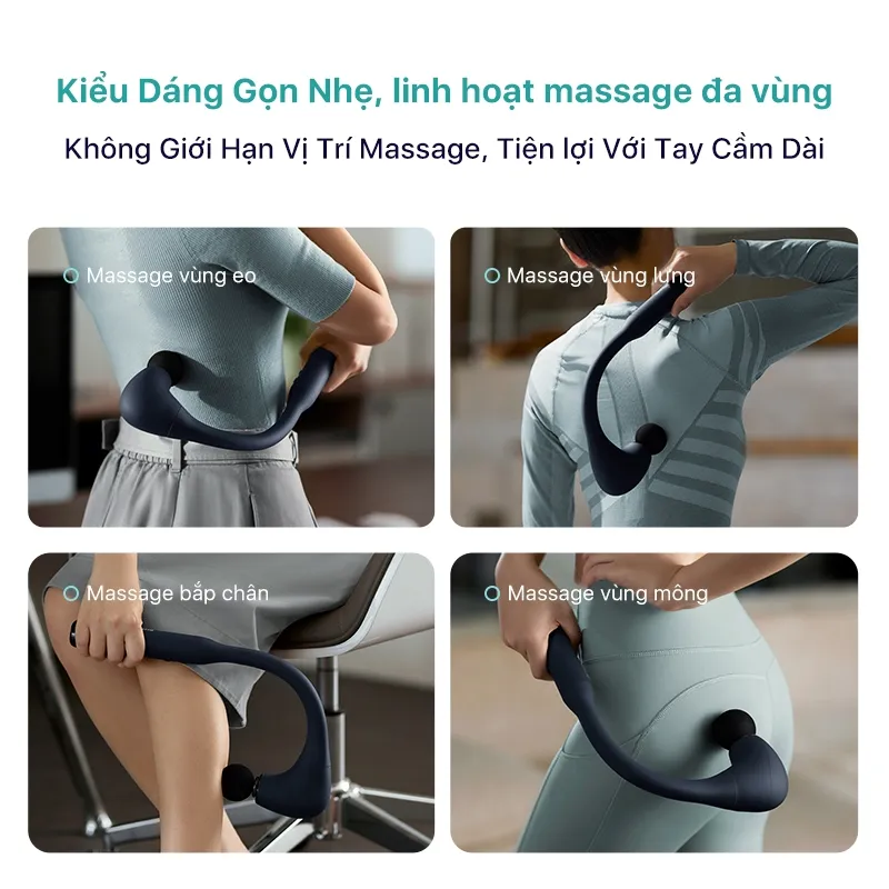 Ảnh Máy Massage Cầm Tay PHILIPS 7331-thiết kế vòng cung hình dạng số 7,tay cầm chống sốc 2
