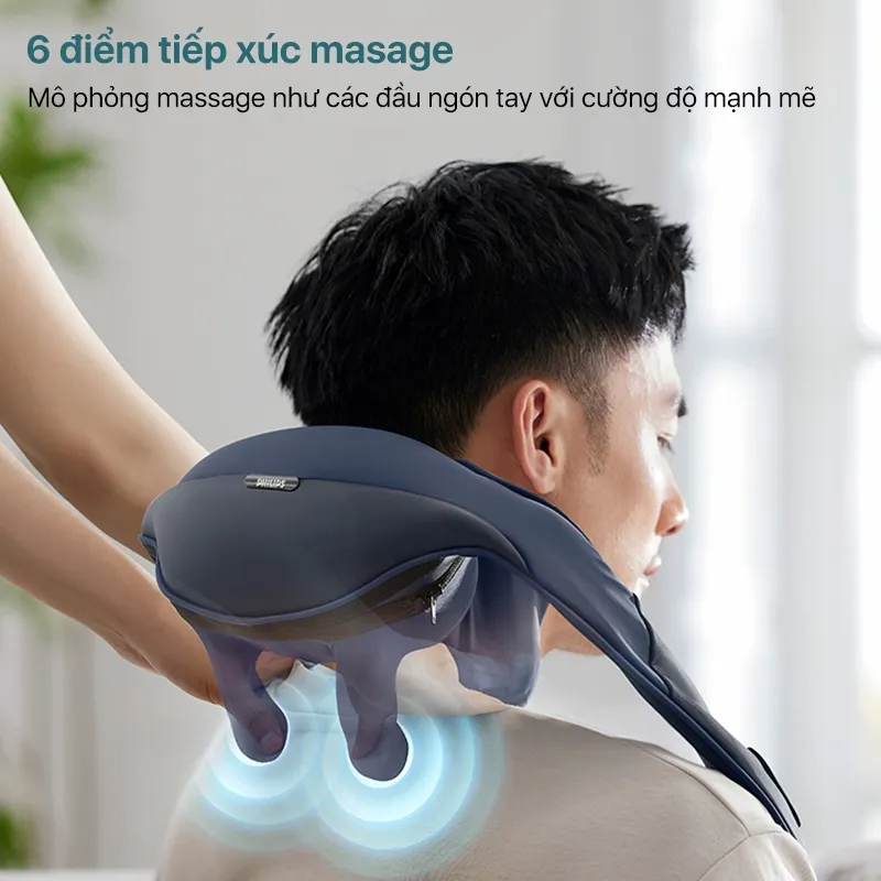 Ảnh Máy Massage Cổ Vai Gáy PHILIPS 3522-mô phỏng massage như các đầu ngón tay 2
