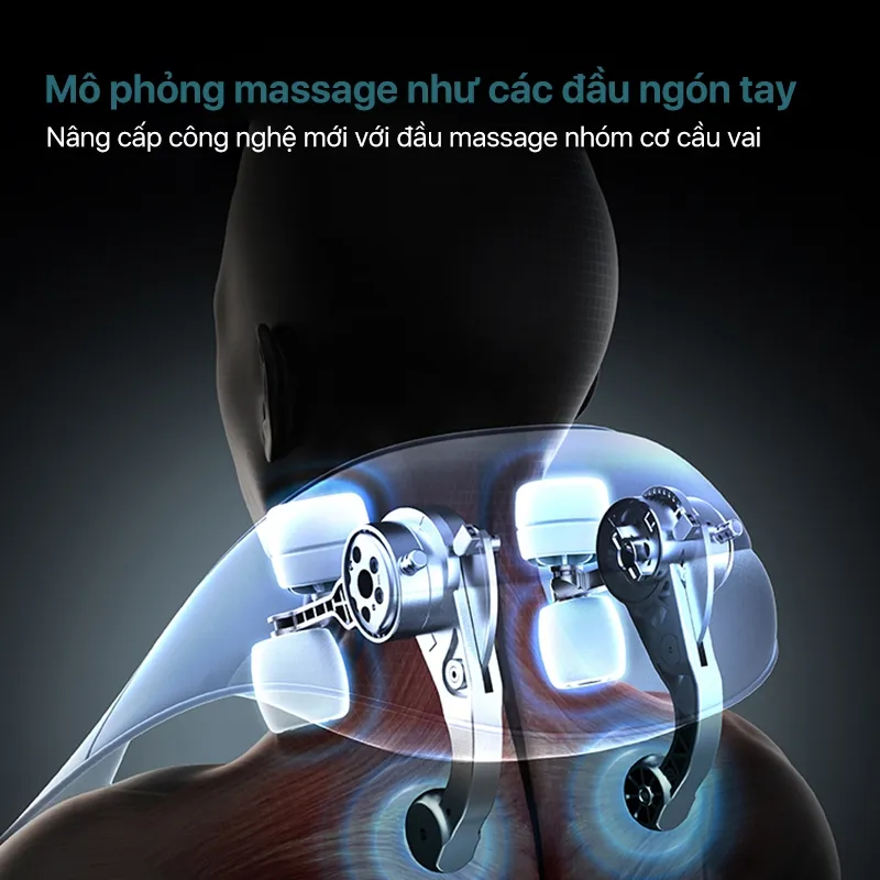 Ảnh Máy Massage Cổ Vai Gáy PHILIPS 3522-mô phỏng massage như các đầu ngón tay 3
