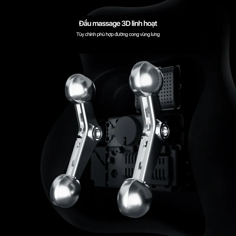 Ảnh Máy Massage Lưng PHILIPS 5102B-đầu massage 3D tự điều chỉnh linh hoạt phù hợp đường cong vùng lưng 2