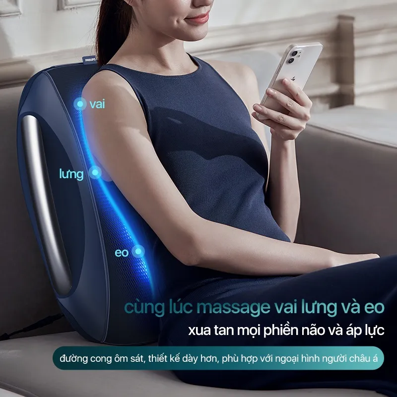 Ảnh Máy Massage Lưng PHILIPS 4501-12 đầu massage riêng biệt,4 chế độ 2