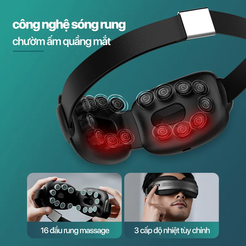 Ảnh Máy Massage Mắt PHILIPS 2522-kỹ thuật massage & hiệu ứng âm thanh nâng cấp gấp đôi 3