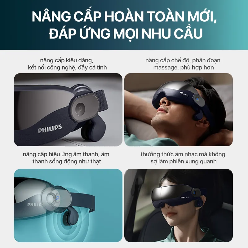 Ảnh Máy Massage Mắt PHILIPS 2702-kết nối thông minh bluetooth phát âm nhạc 4