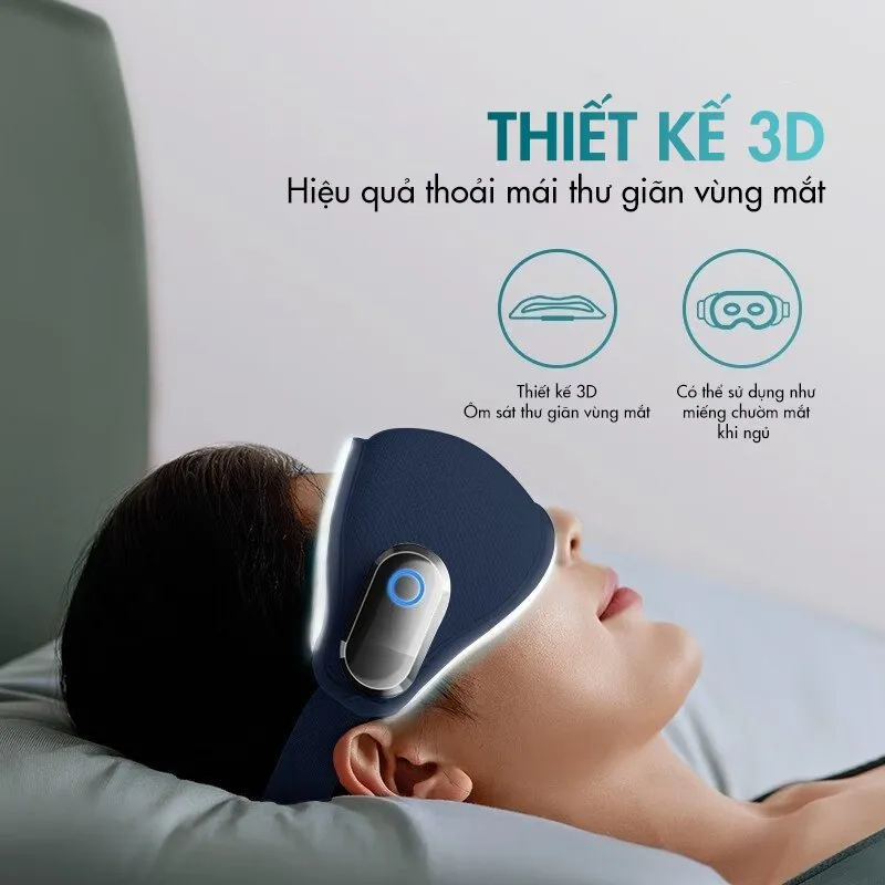 Ảnh Máy Massage Mắt PHILIPS 3101E-massage sóng rung,chườm ấm và lạnh 3 trong 1,vùng mắt thoải mái với thiết kế 3D 4