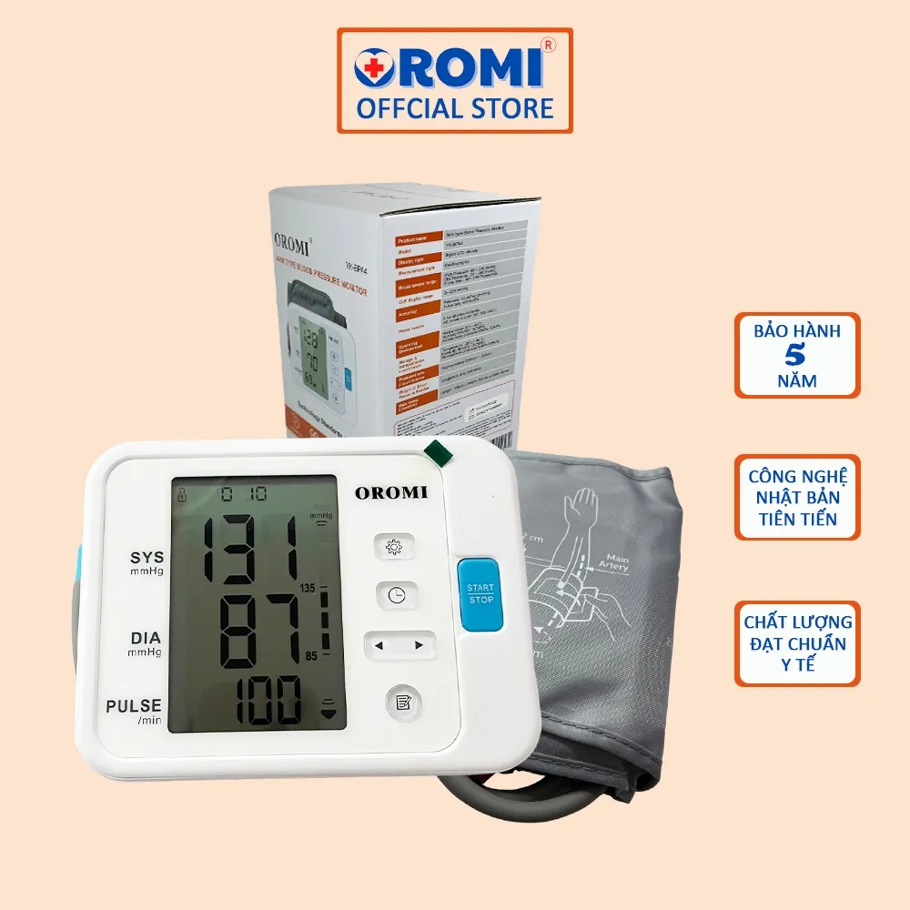 Ảnh Máy đo huyết áp điện tử bắp tay OROMI YK-BPA4 - Có trợ lý ảo tiếng việt - Bảo hành chính hãng 5 năm 1