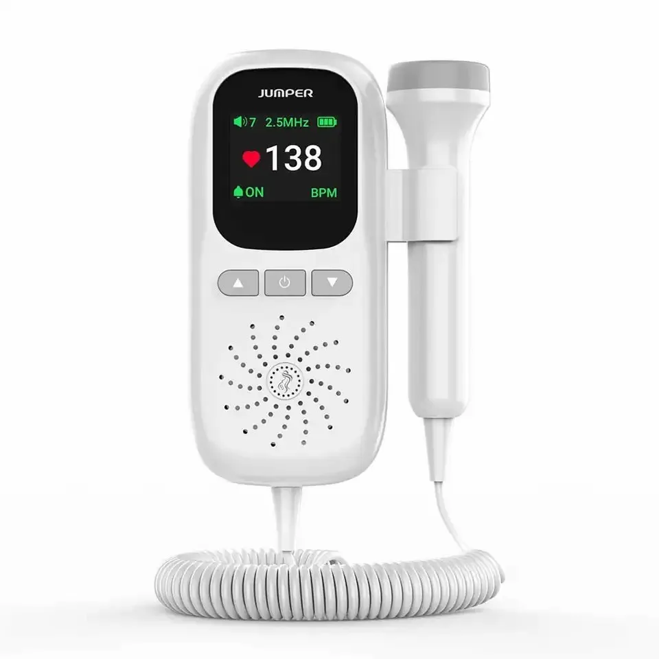 Ảnh Máy đo tim thai cá nhân cầm tay pin sạc Jumper JPD-100F 3