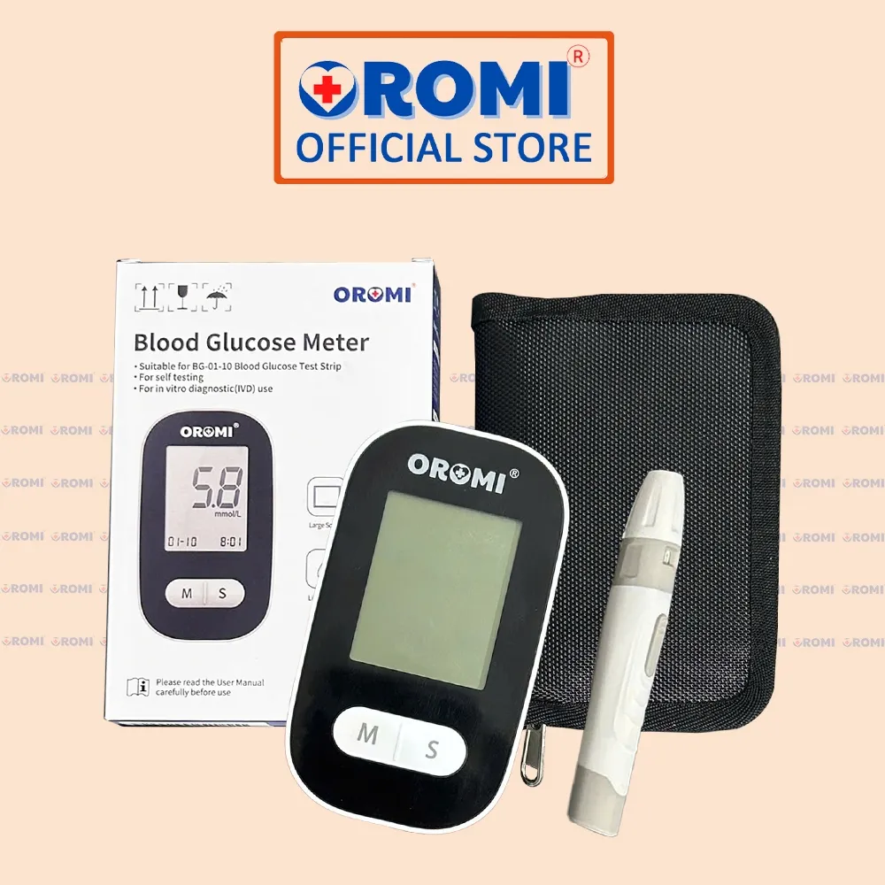 Ảnh Máy đo đường huyết OROMI CMS10A - COMBO 50 que test + kim TẶNG 01 máy đo - Bảo hành trọn đời 2