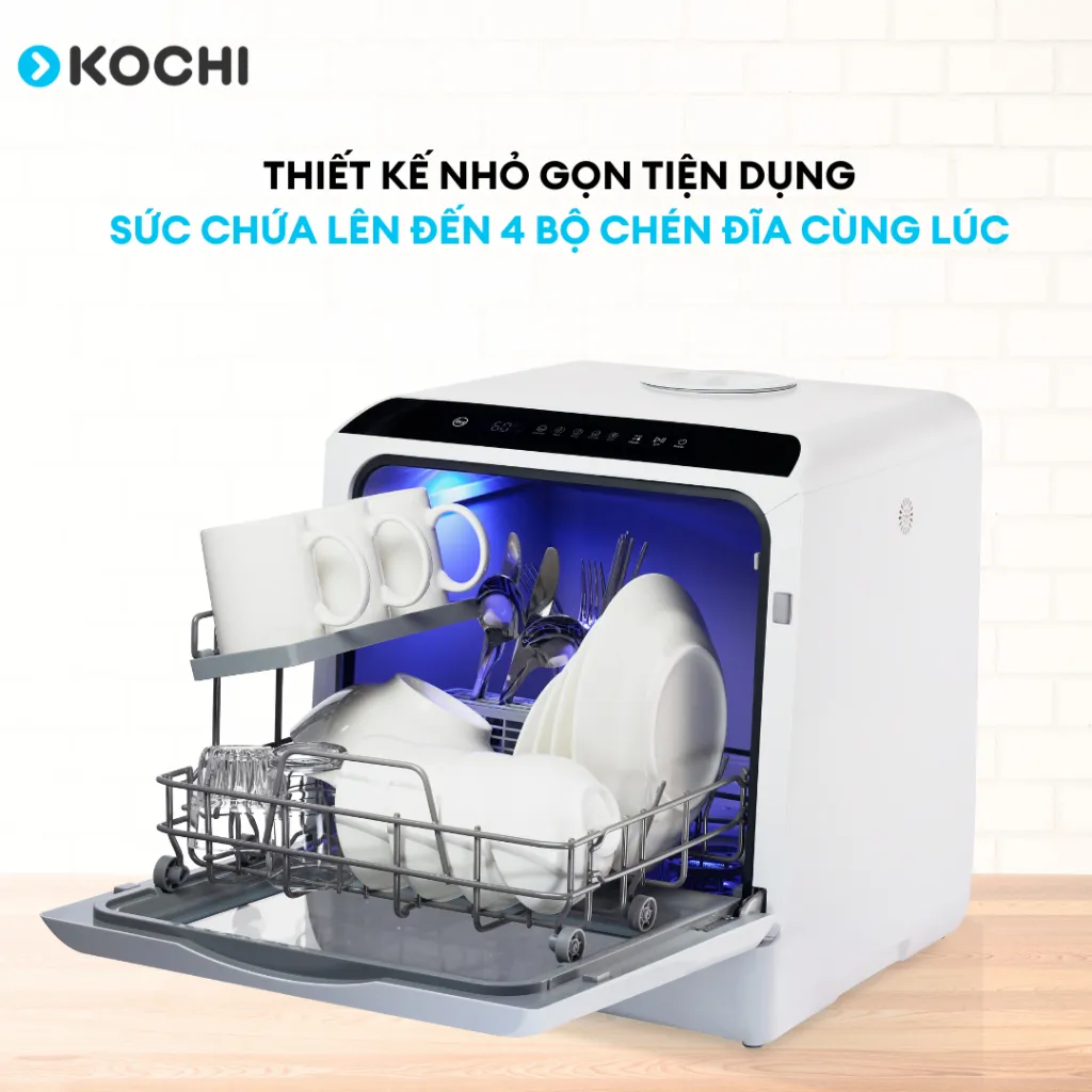 Ảnh Máy rửa chén để bàn không dây C400 va Máy giặt hút vết bẩn thảm nệm sofa H100 - Kochi Vietnam 2