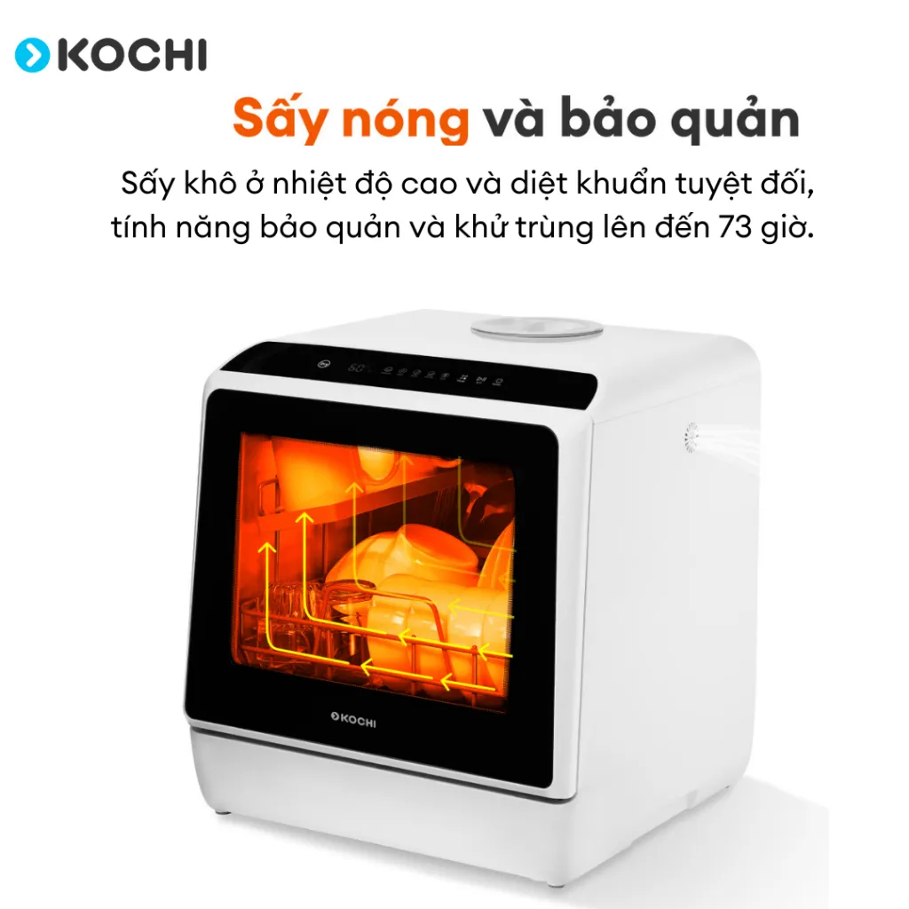 Ảnh Máy rửa chén để bàn không dây C400 va Máy giặt hút vết bẩn thảm nệm sofa H100 - Kochi Vietnam 4