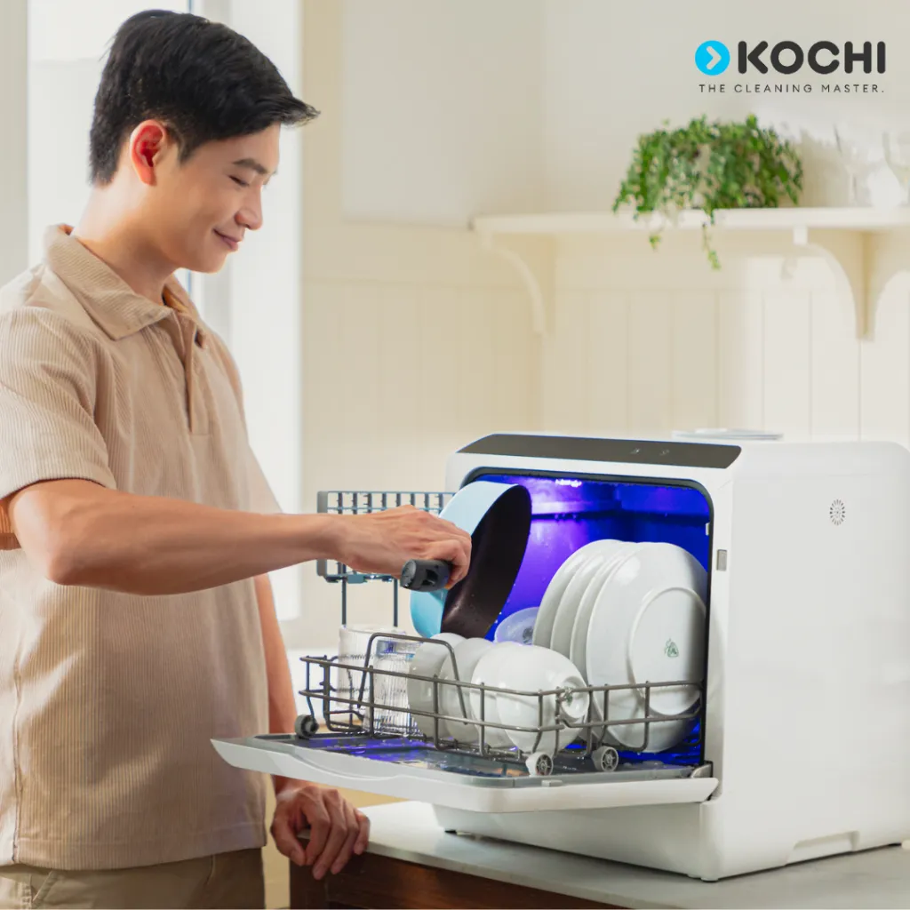 Ảnh Máy Rửa Chén Để Bàn KOCHI C400 - Không Cần Lắp Đặt - 4 Bộ - Rửa Nước Nóng - Sấy Khử Trùng - Lưu Trữ 73H - Tiết Kiệm 2