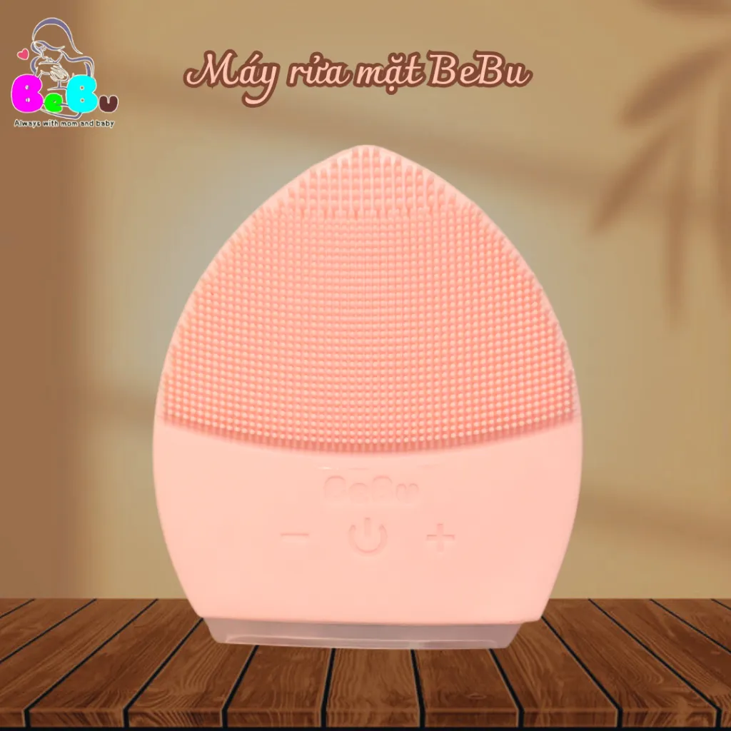 Ảnh Máy rửa mặt BEBU 100% Silicon Cao cấp làm da sạch sâu và massage mặt 1