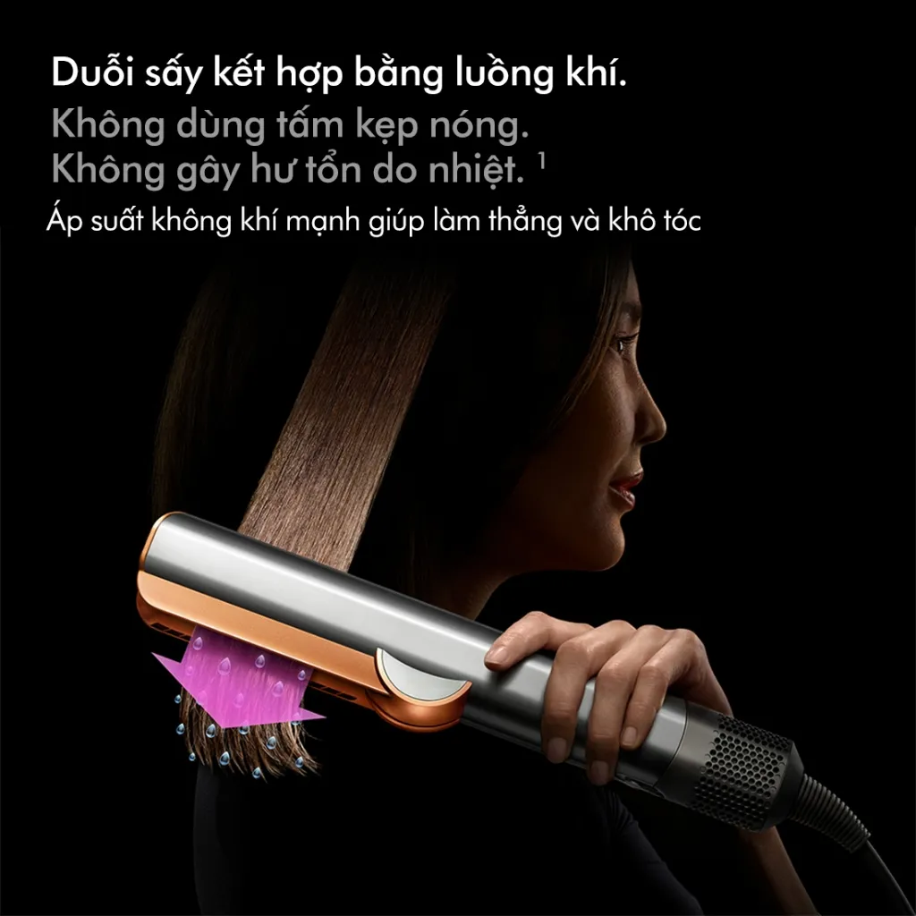 Ảnh Máy sấy duỗi tóc Dyson Airstrait ™ HT01 (Xám Vàng Đồng) 2