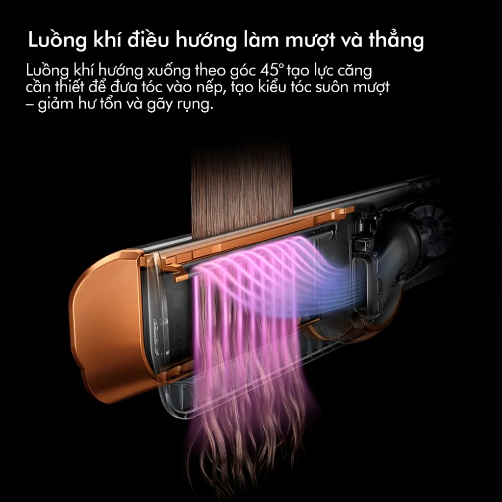Ảnh Máy sấy duỗi tóc Dyson Airstrait ™ HT01 (Xám Vàng Đồng) 4