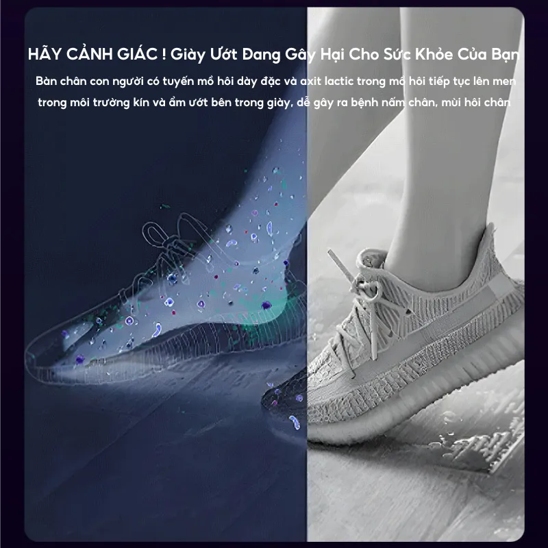 Ảnh Máy Sấy Khô Giày Gấp Gọn HOKU Khử Trùng Khử Mùi Hôi Tia UV Hiệu Quả, Sấy Nhanh Với Chức Năng Hẹn Giờ Thông Minh MSG03 3