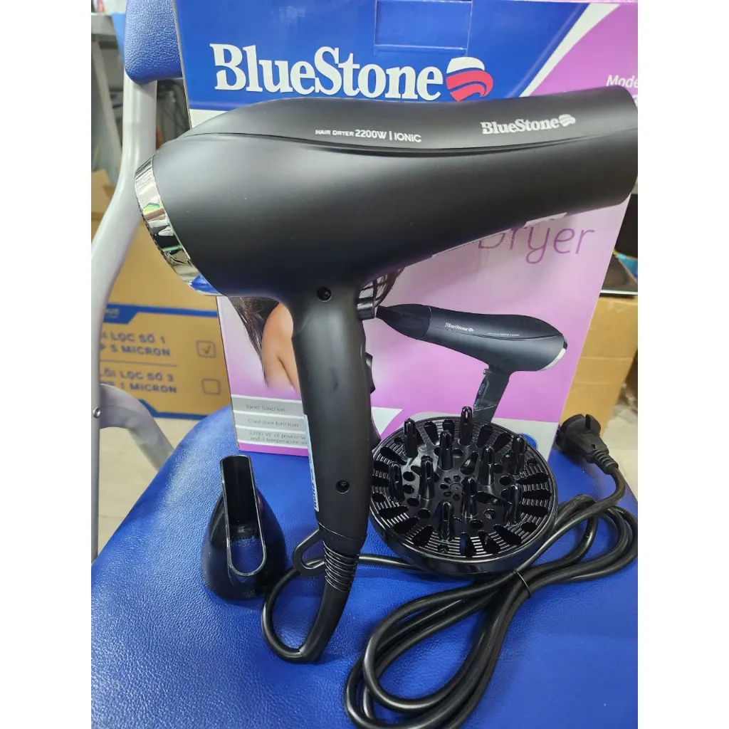 Ảnh Máy sấy tóc Bluestone HDB-1863 - Sấy ion, công suất max 2200W - Bảo hành chính hãng 24 tháng. 1