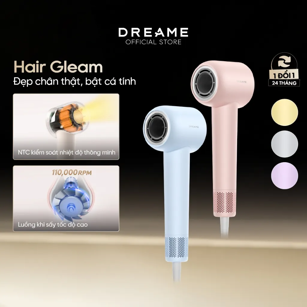 Ảnh Máy sấy tóc Dreame Hair Gleam AHD12A - Bản quốc tế - Bảo hành 24 tháng 2