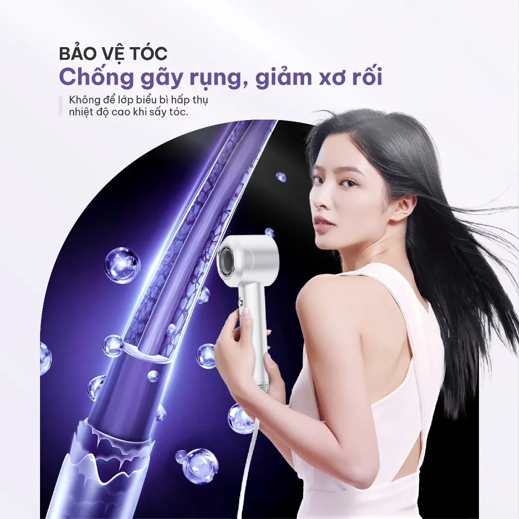 Ảnh Máy sấy tóc ion âm Masuto Skylon 2 chiều nóng lạnh tạo kiểu bảo vệ tóc bảo hành 12 tháng 3