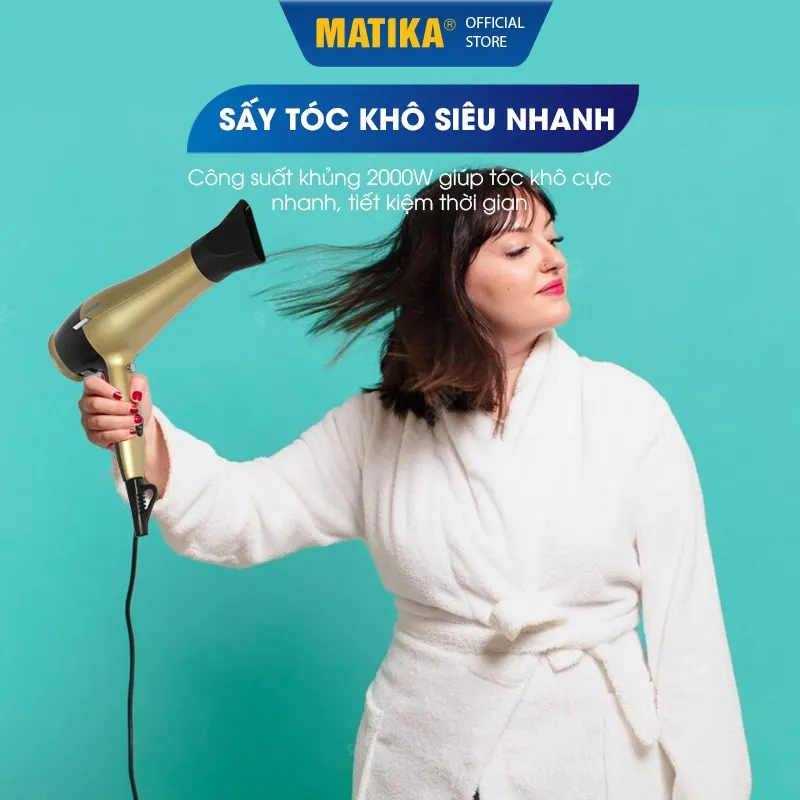 Ảnh Máy Sấy Tóc MATIKA 2000W MTK-3315 4