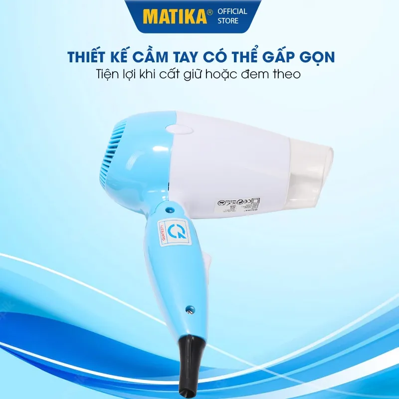 Ảnh Máy Sấy Tóc Mini MATIKA 650W MTK-3312 3
