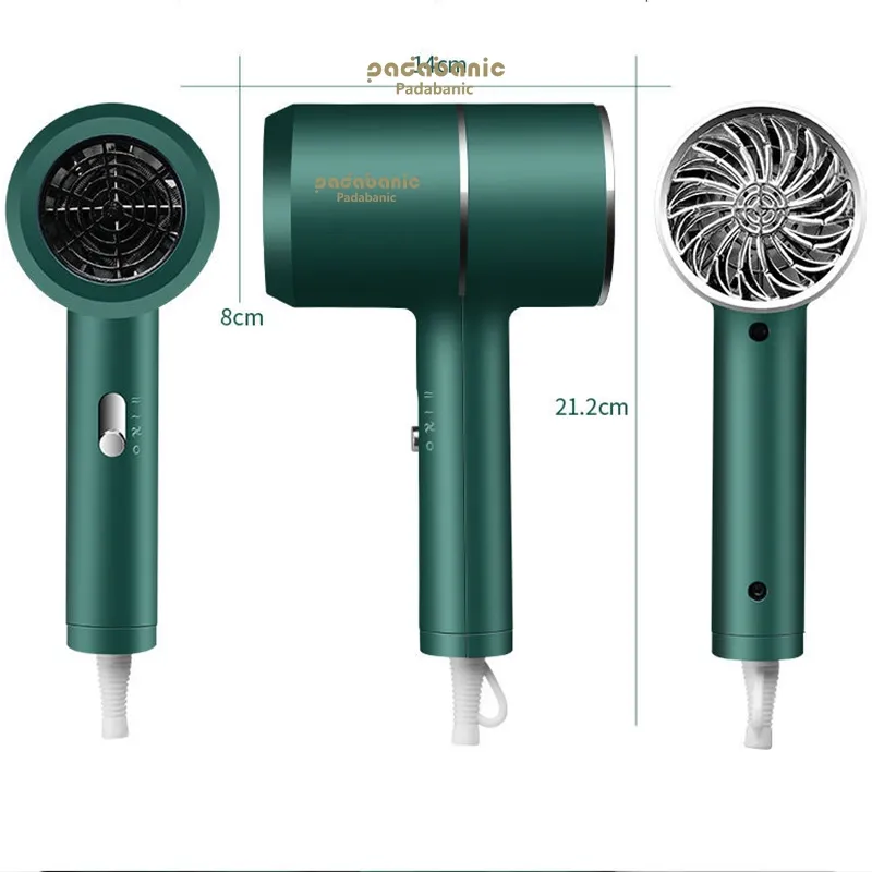 Ảnh Máy Sấy Tóc Padabanic 2700 Phát Sáng Xanh Sấy Tạo Kiểu Chuyên Nghiệp Tặng Kèm Phụ Kiện 2