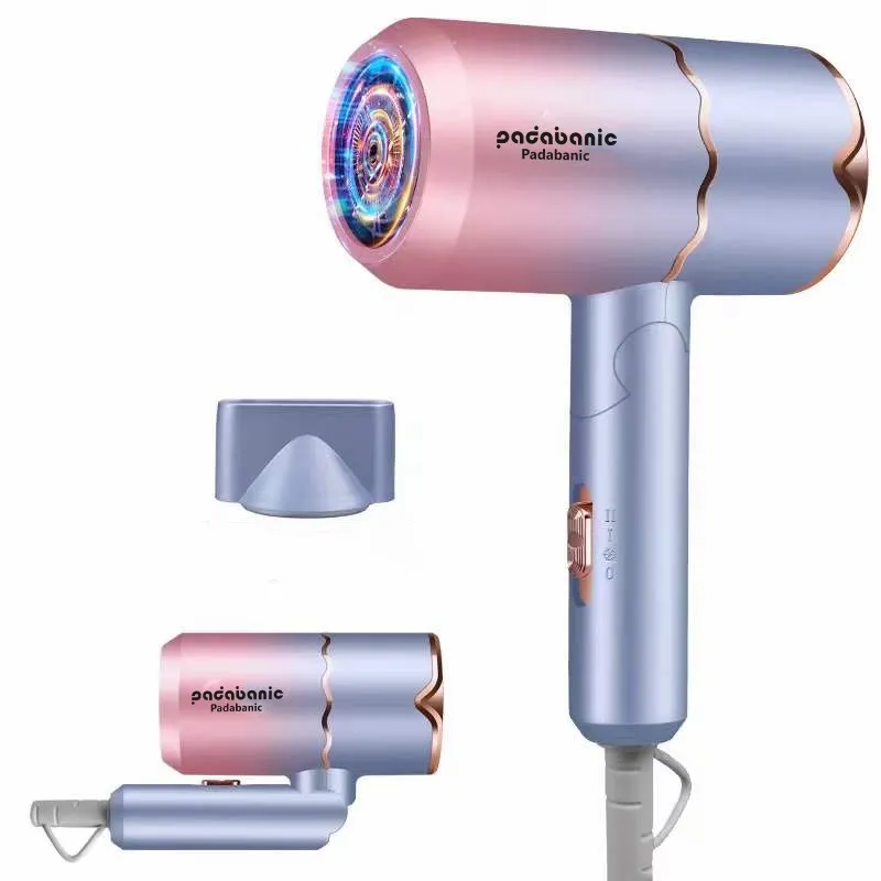 Ảnh Máy Sấy Tóc Padabanic 2900 Phát Sáng Xanh Gấp Gọn Nhỏ Gọn Tiện Lợi Sấy Tạo Kiểu Nhanh Khô 2