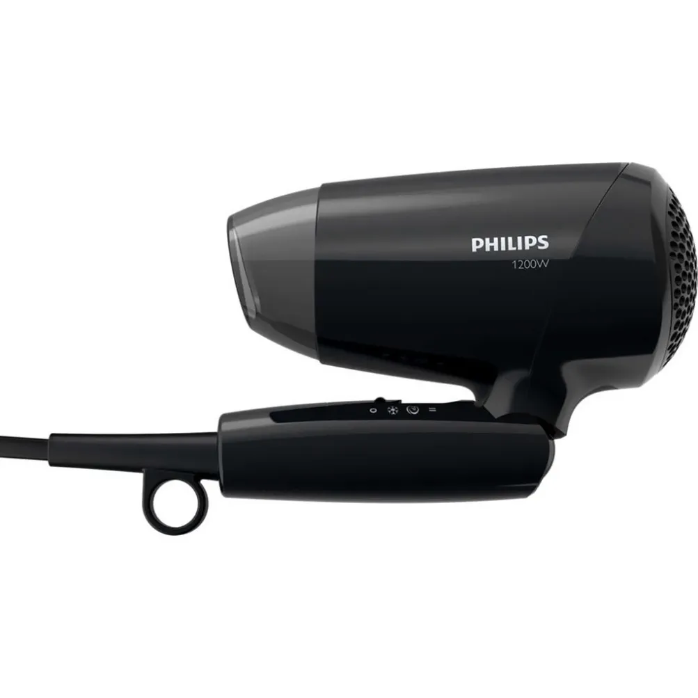 Ảnh Máy Sấy Tóc Philips BHC010/10 Đen - 1200W + 2 Tốc Độ Sấy + Sấy Mát - BH 2 Năm 1