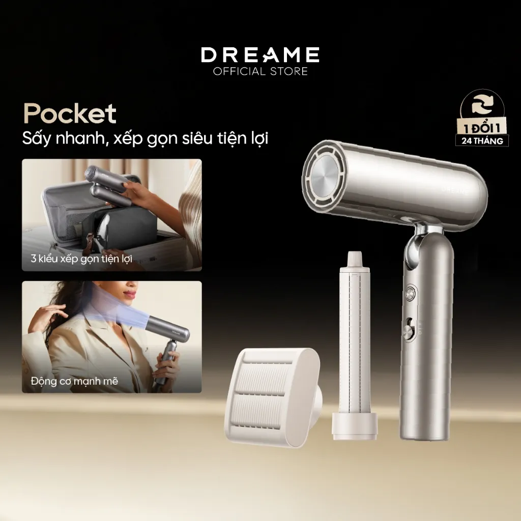 Ảnh Máy sấy và tạo kiểu gấp gọn Dreame Pocket - Hàng chính hãng - Bảo hành 24 tháng 2