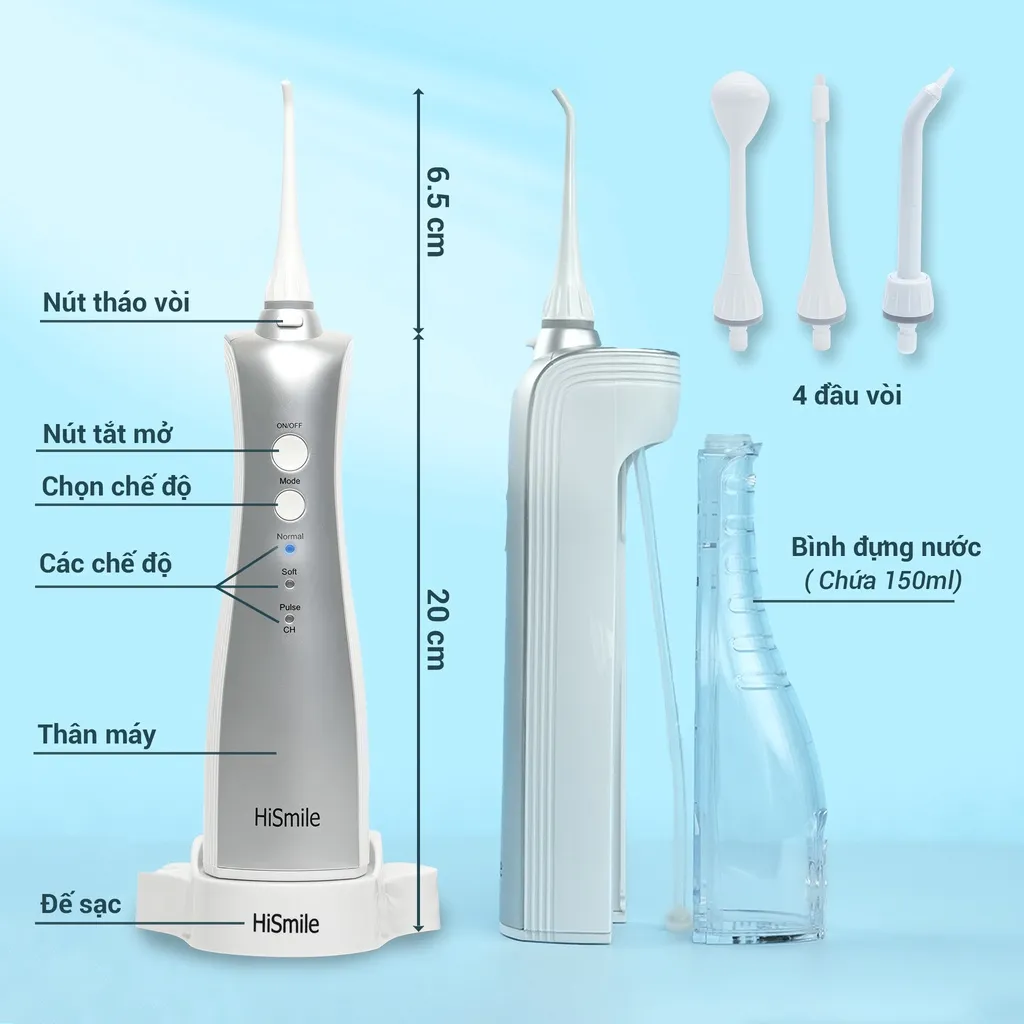 Ảnh Máy tăm nước cầm tay Hismile S600 2