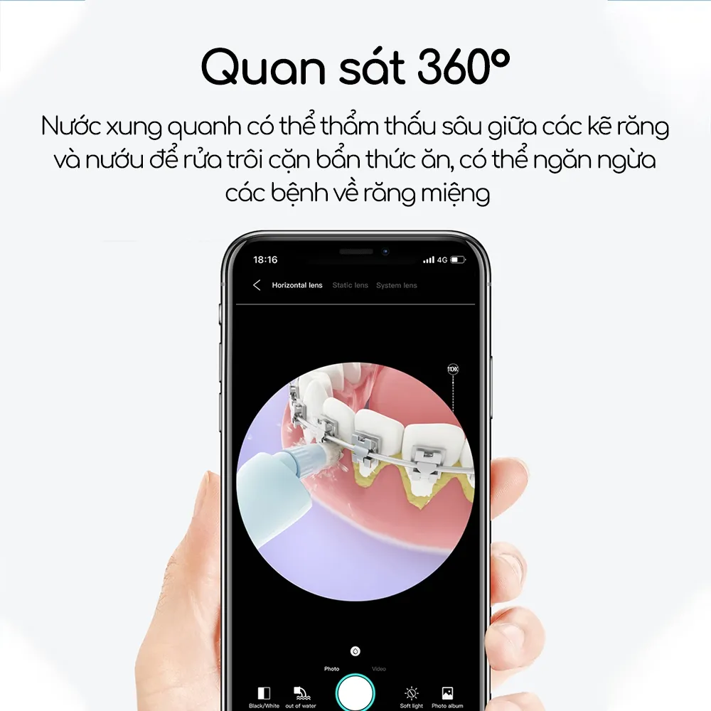 Ảnh Máy tăm nước Sunuo C3 Pro, khử trùng tia cực tím pin 2000mAh chống nước IPX7 2