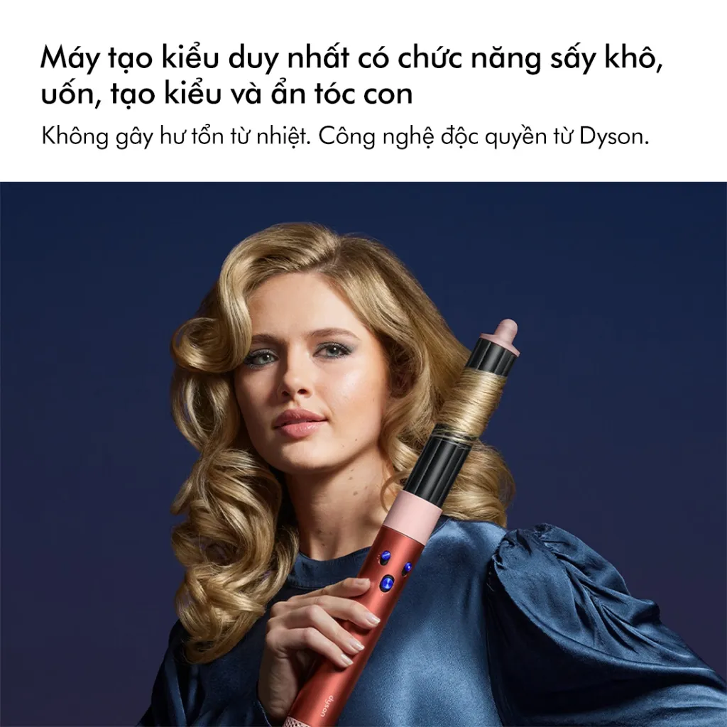 Ảnh Máy tạo kiểu tóc và sấy khô Dyson Airwrap ™ Complete Long (Strawberry Bronze và Blush Pink) 2